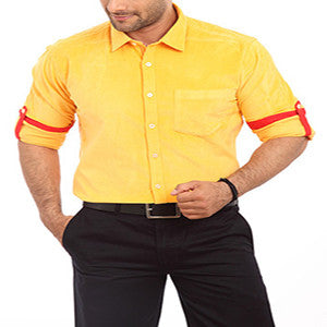 Yellow Men Shirt
