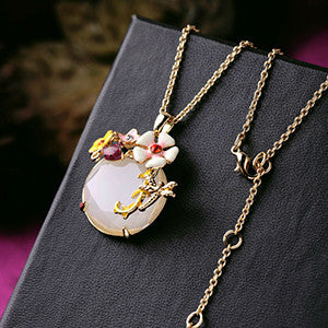 Long Plated Fashion Necklace