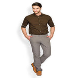 Beige Men Shirt