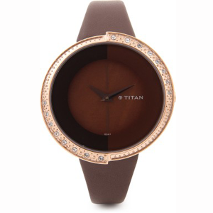Titan brown Analog Watch